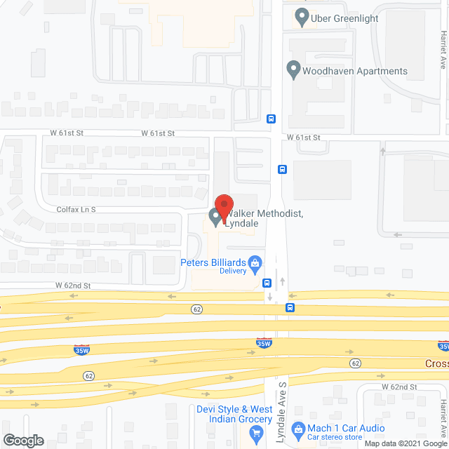 Map of the neighborhood around Walker on Lyndale