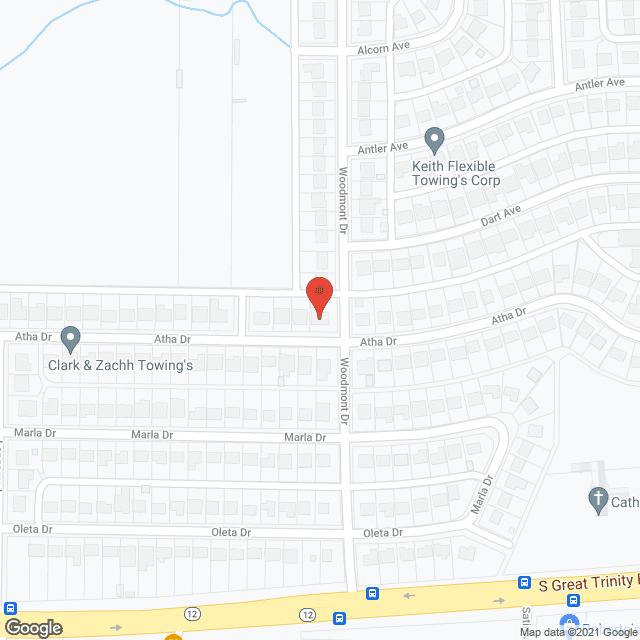Map of the neighborhood around Sweet Care Facility