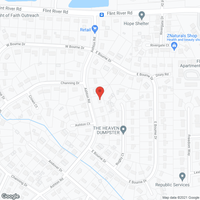 Map of the neighborhood around Victoria's Tender Touch Personal Care Home