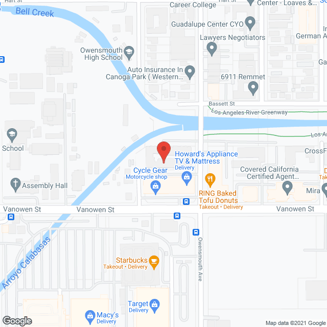 Map of the neighborhood around Vintage Crossing