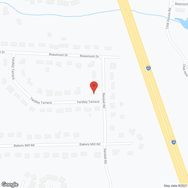 Map of the neighborhood around Pleasant Living Family Care