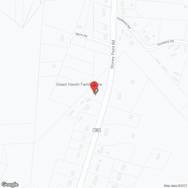 Map of the neighborhood around Greene Haven Family Care