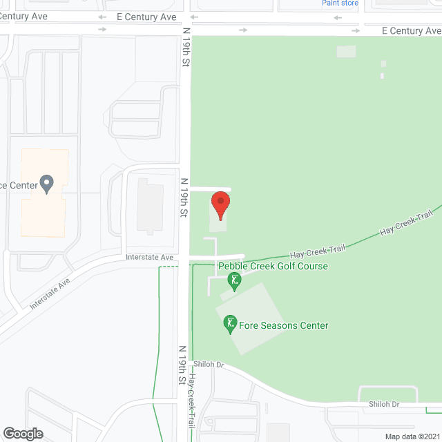 Map of the neighborhood around Maple View East