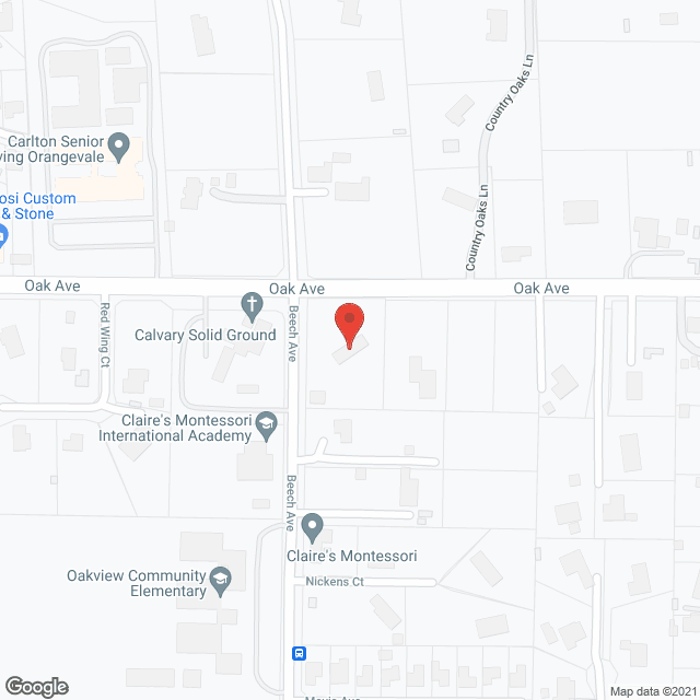 Map of the neighborhood around Auntie Ann's Care Home