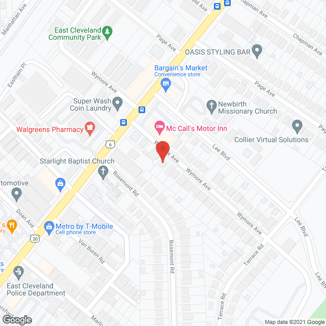 Map of the neighborhood around Loc's lV