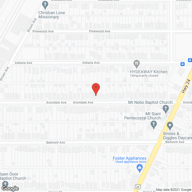 Map of the neighborhood around Joy's Too Adult Care Home