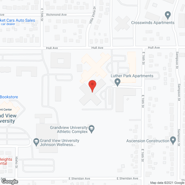 Map of the neighborhood around Luther Park/Rose Glen Apartments