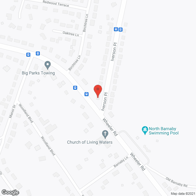 Map of the neighborhood around Jesus is Tender Loving Care