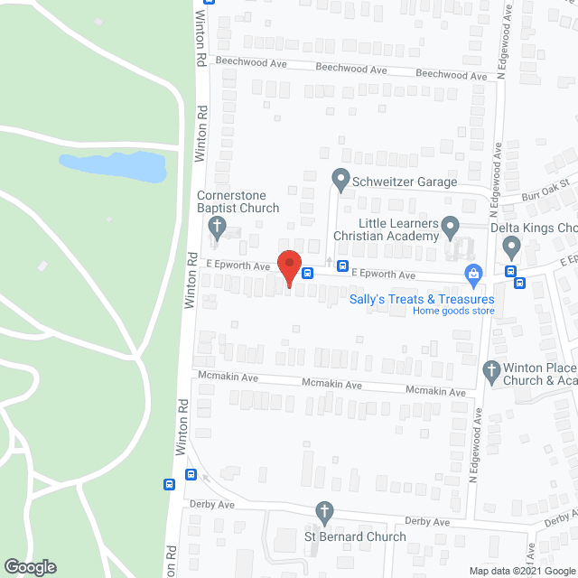 Map of the neighborhood around Coleman Home