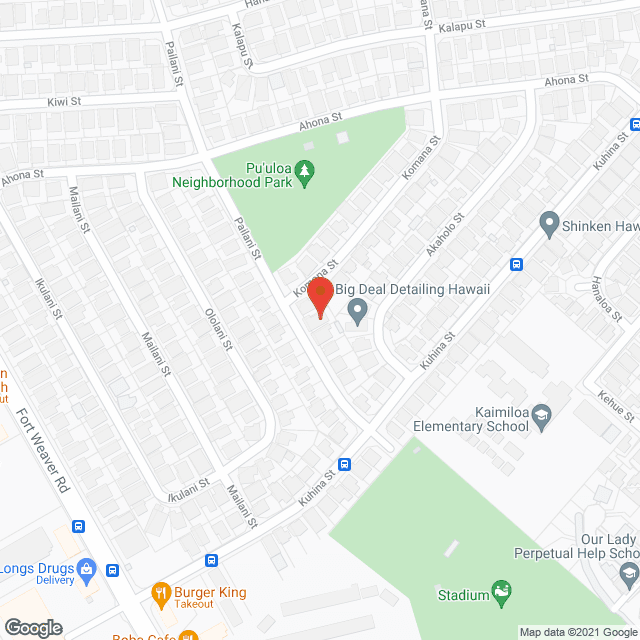 Map of the neighborhood around Leslie S Pascual Fostercare Home