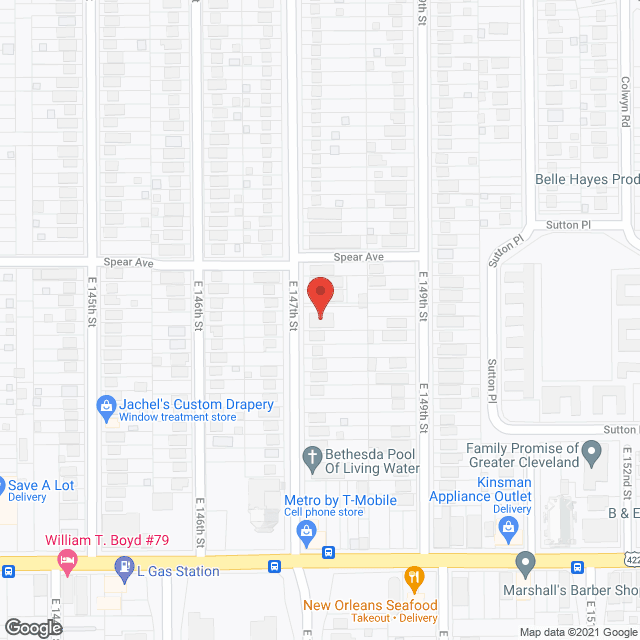 Map of the neighborhood around Close To Home - The Classic
