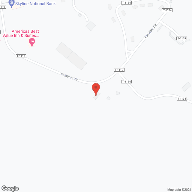 Map of the neighborhood around Hilltop Home for Adults