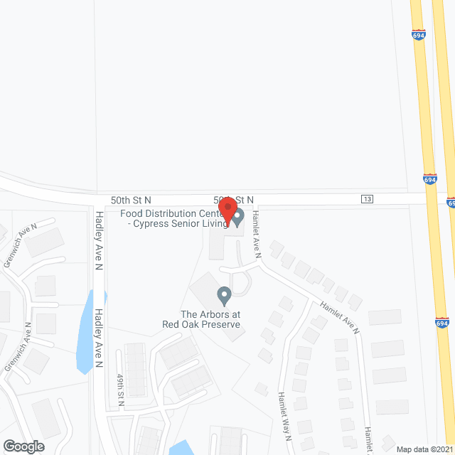 Cypress Senior Living at Red Oak Preserve in google map