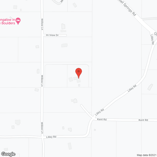 Map of the neighborhood around Willow Lane care for the elderly