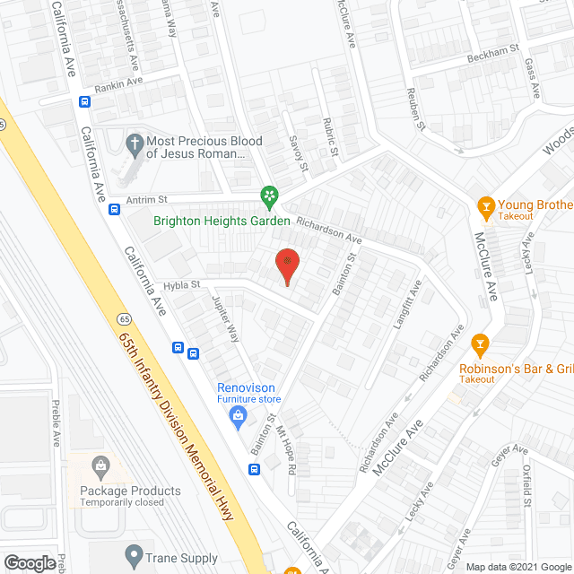 Map of the neighborhood around DONAHUE'S PERSONAL CARE I