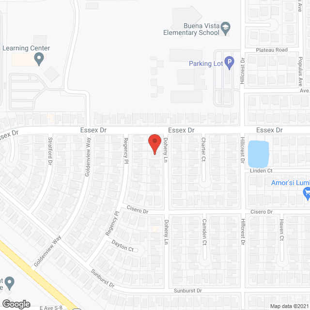Map of the neighborhood around Doheny Residential Care, LLC