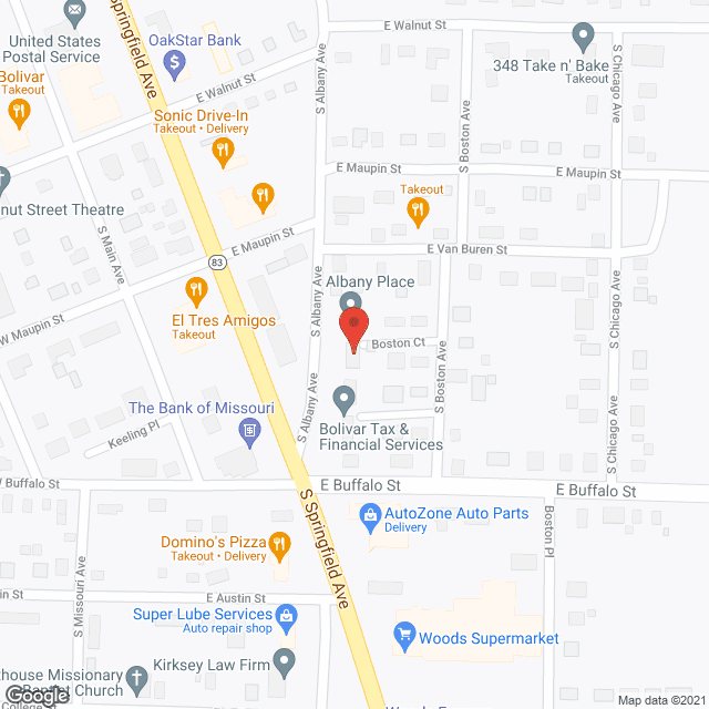 Map of the neighborhood around Casablanca Care Center