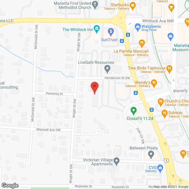 Map of the neighborhood around Walton Renaissance on Henderson
