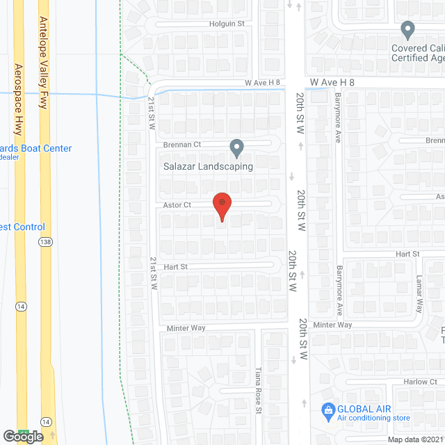 Map of the neighborhood around A Place for Mom and Dad