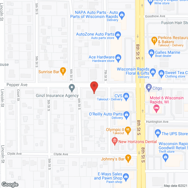 Map of the neighborhood around Hilltop of Pepper