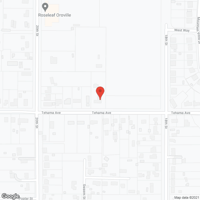 Map of the neighborhood around Heritage House