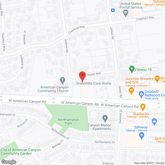 Map of the neighborhood around Greenhills Care Home