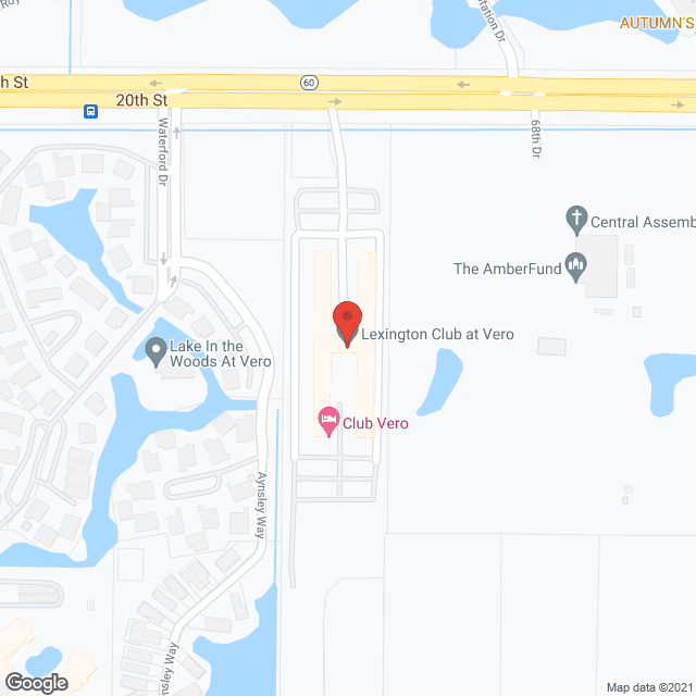 Map of the neighborhood around Lexington Club at Vero Beach