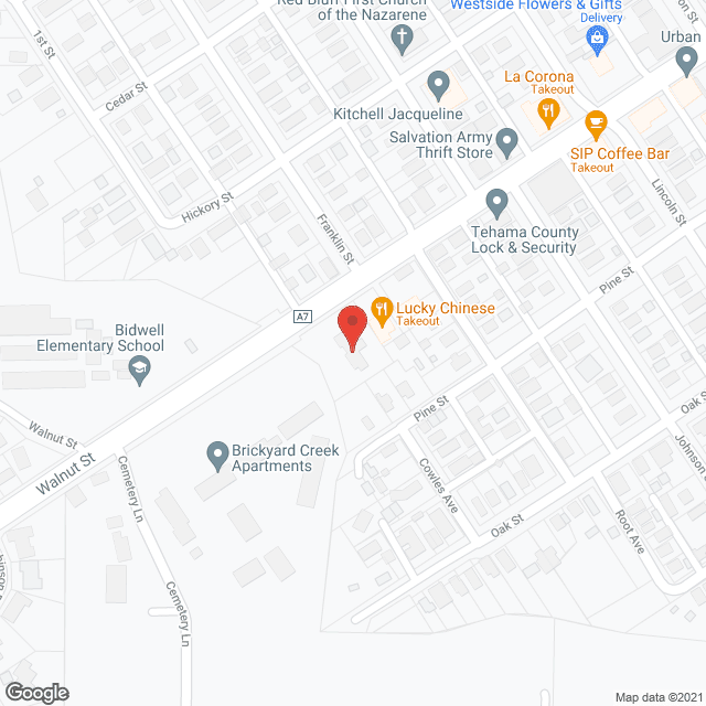 Map of the neighborhood around All About Seniors - Walnut Street