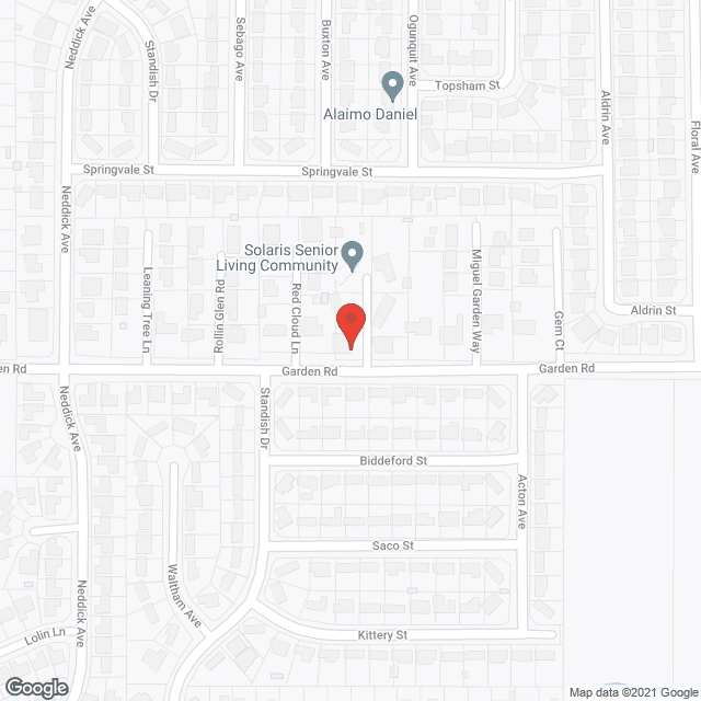 Map of the neighborhood around Solaris Manor