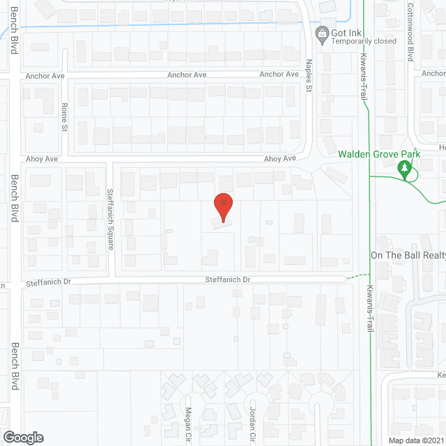 Map of the neighborhood around Hoshall Adult Foster Home