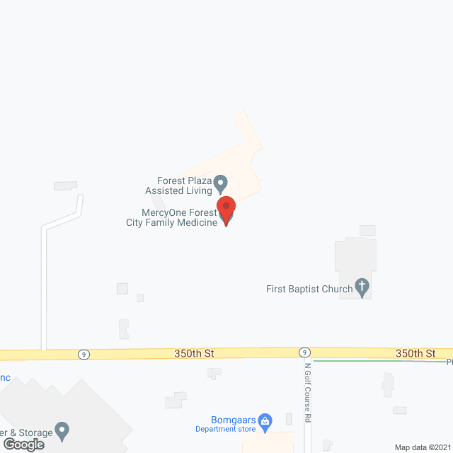 Map of the neighborhood around Forest Plaza Assisted Living