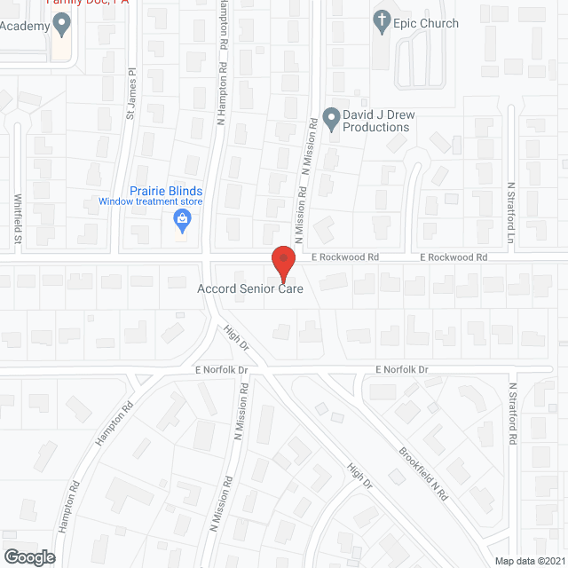 Map of the neighborhood around Accord Senior Care Inc Rockwood