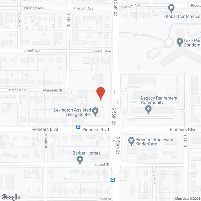 Map of the neighborhood around The Lexington Assisted Living