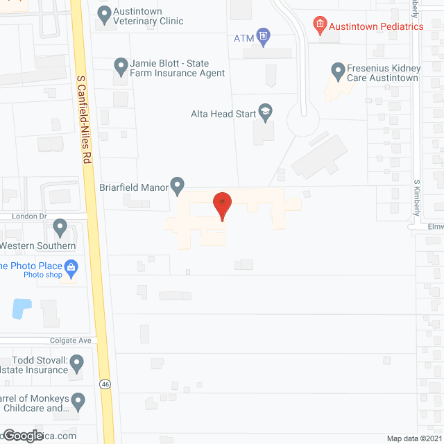 Map of the neighborhood around BRIARFIELD MANOR