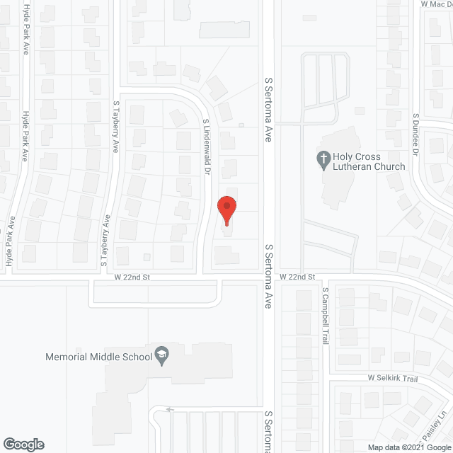 Map of the neighborhood around Joseph's Chateau