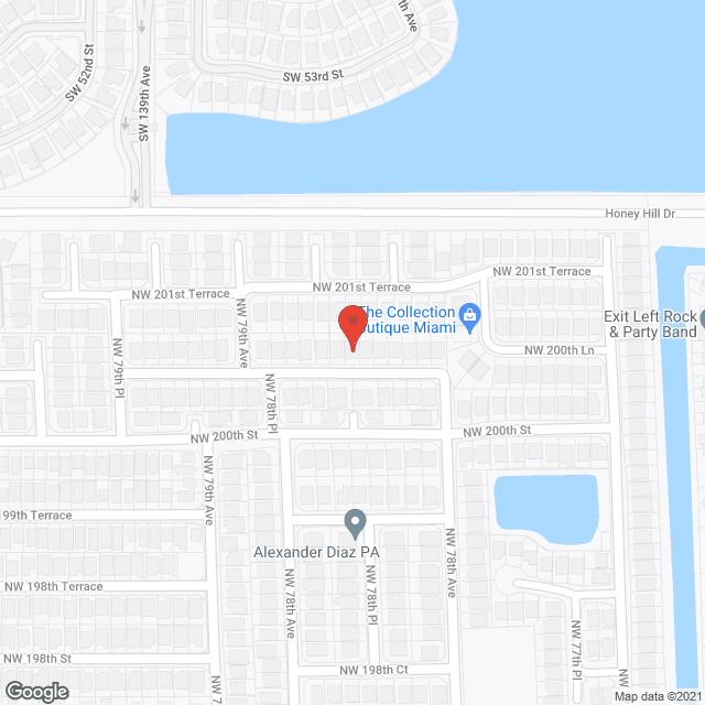 Map of the neighborhood around Miami Lakes Assisted Living Facility INC.