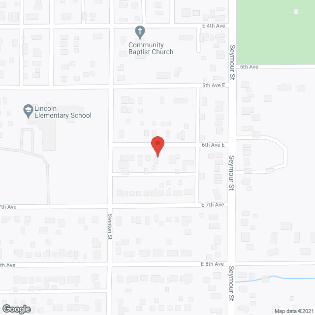 Map of the neighborhood around Sue's Place