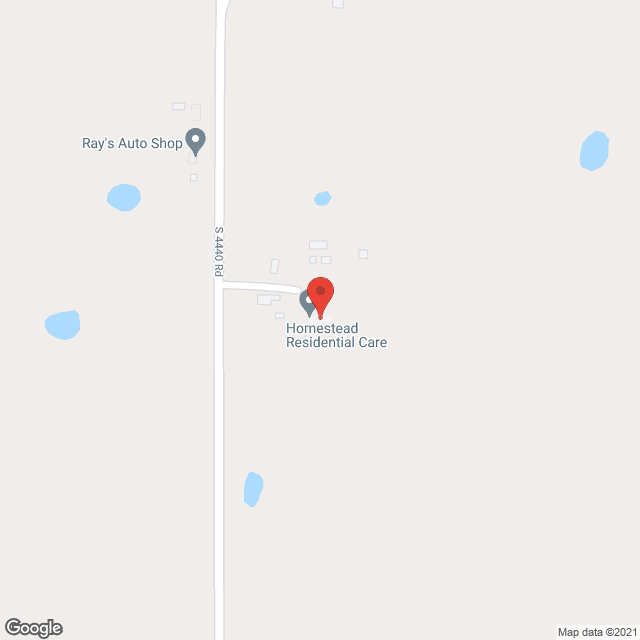 Map of the neighborhood around Homestead Residential Care