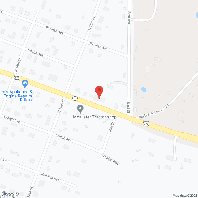Map of the neighborhood around Dow Residential Care Facility, Inc.
