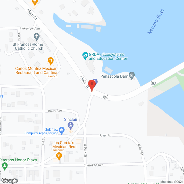 Map of the neighborhood around Laris Res Care, L.L.C.