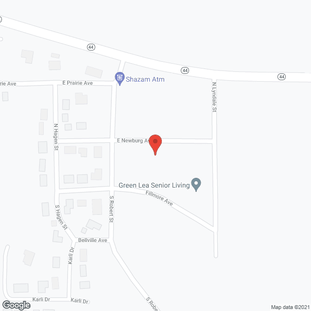 Map of the neighborhood around The Meadows of Mabel