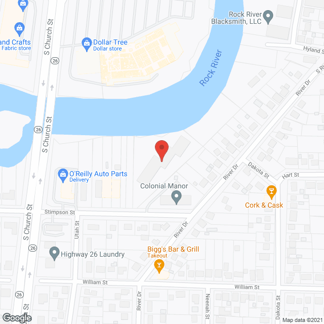 Map of the neighborhood around Riverview Commons