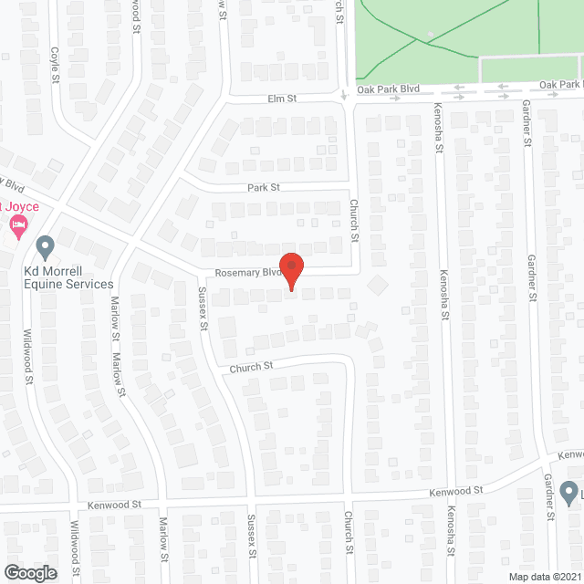 Map of the neighborhood around Lakeshore Foster Home