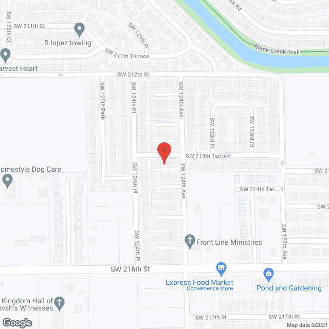 Map of the neighborhood around Margreg Facilities Corp.