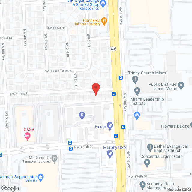 Map of the neighborhood around Amor Blessed Sweet Home Inc.