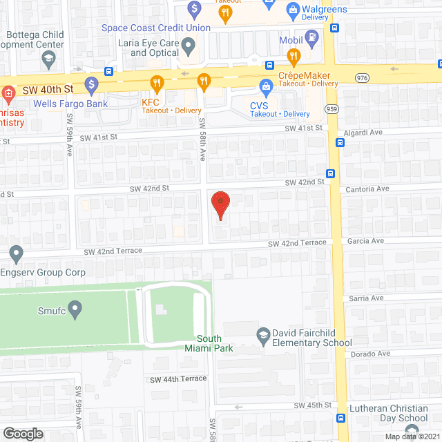 Map of the neighborhood around Villa Rose Assisted Living, Inc