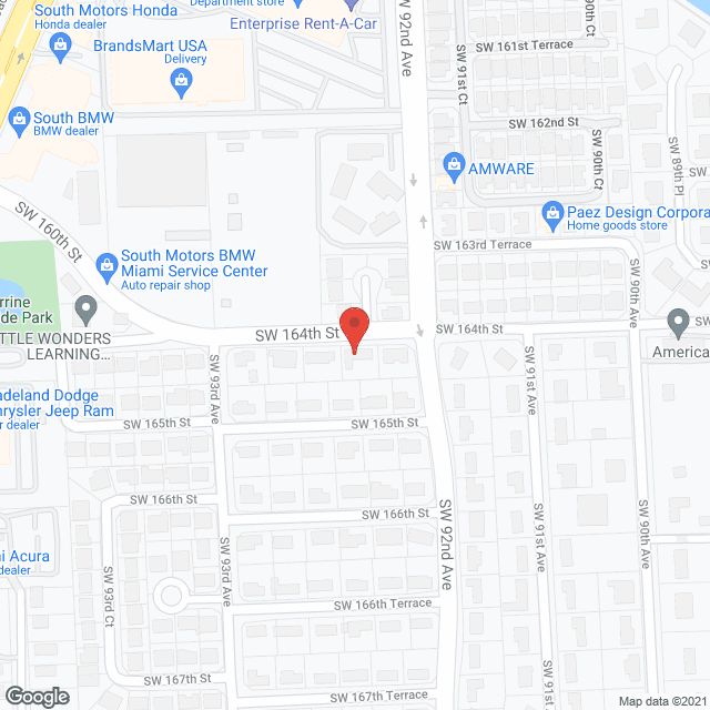 Map of the neighborhood around Casa Salcines ALF, INC