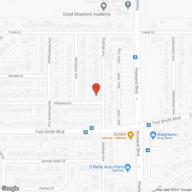 Map of the neighborhood around Mi Casita ALF Inc