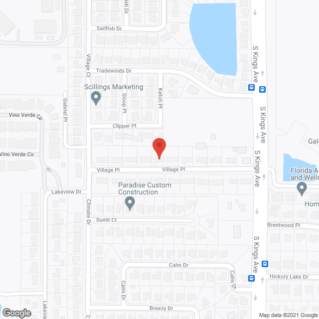 Map of the neighborhood around Genesis ALF of Brandon Inc