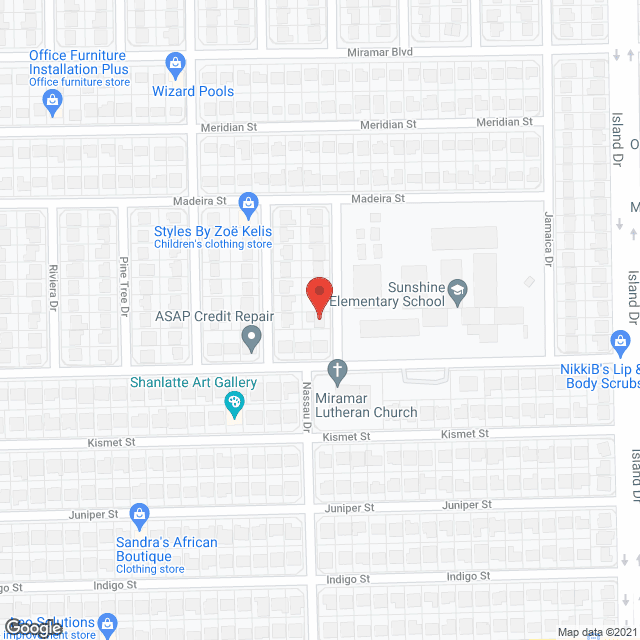 Map of the neighborhood around Sunshine Chateau ALF LLC
